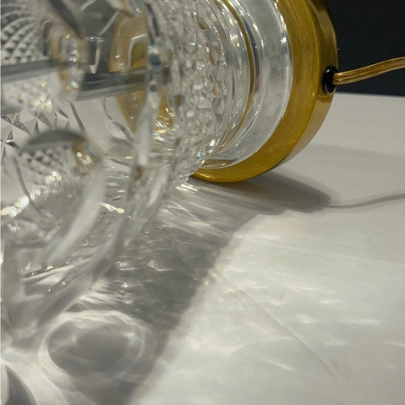 Rare Waterford Fine Crystal Hand-cut Signed Table Lamp 18” - Picture 8 of 15